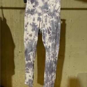 Lululemon Athletica Purple Tie-Dye Leggings